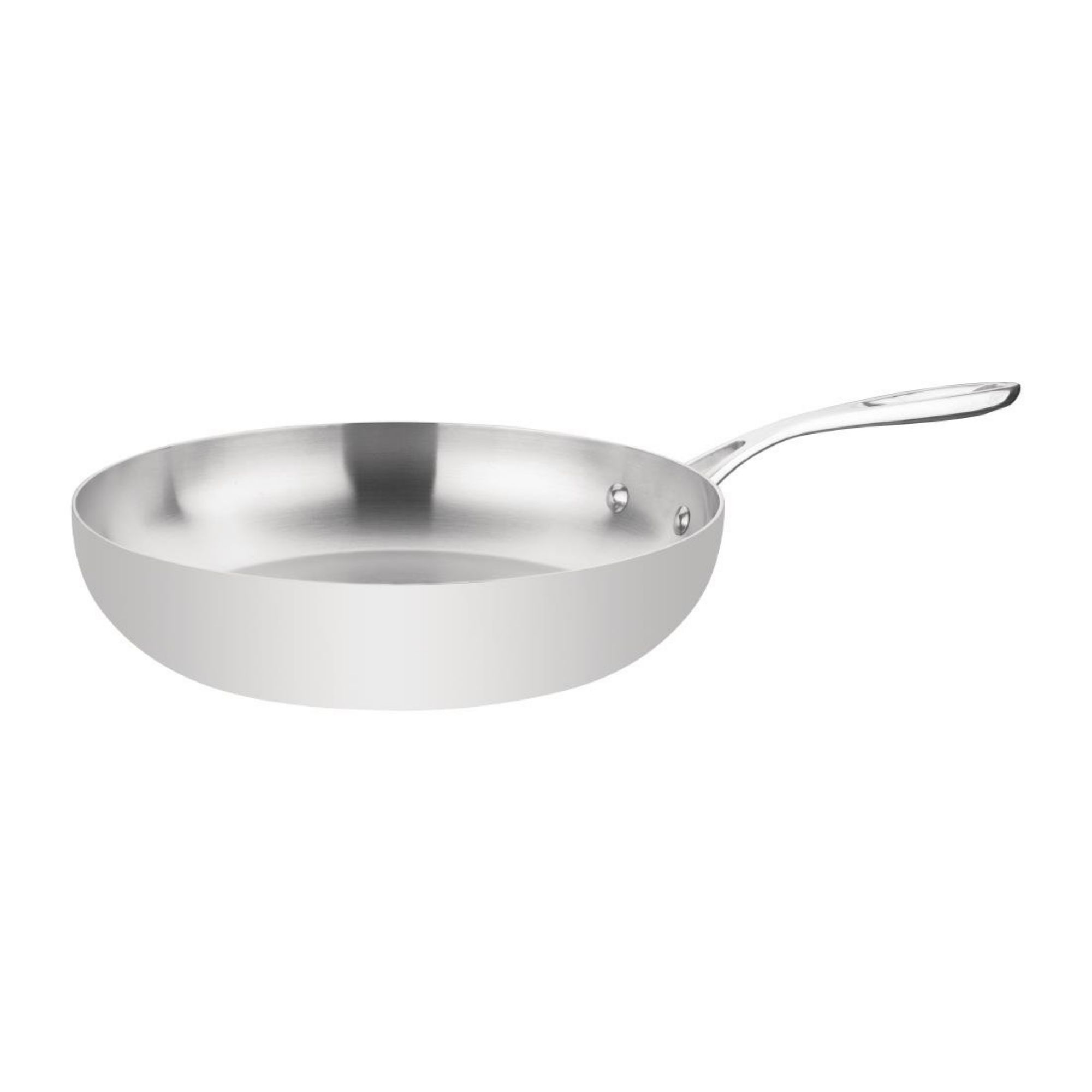 Picture of Vogue Stainless Steel & Aluminium Tri-Wall Frying Pan 28cm