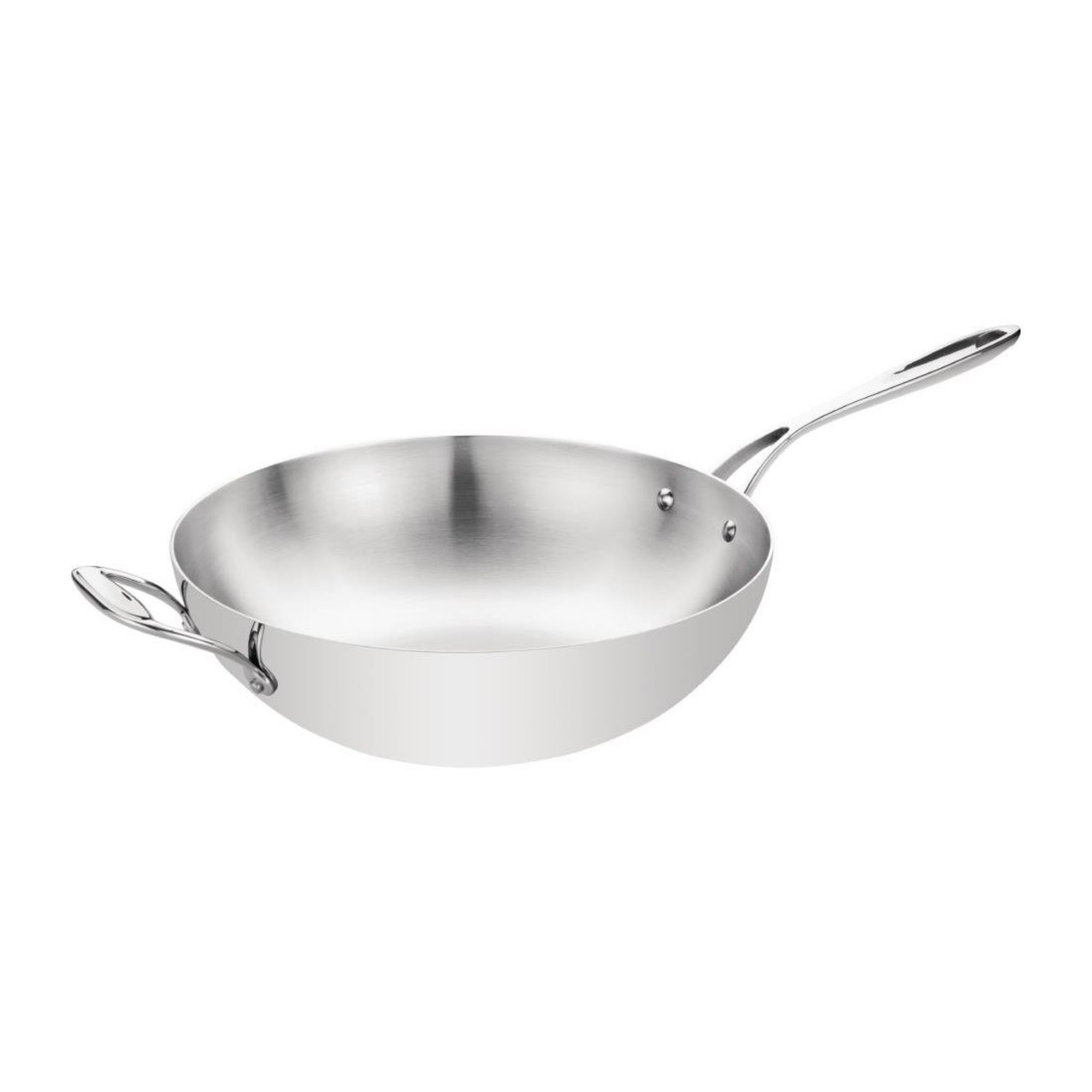 Picture of Vogue Tri Wall Wok Flat Base 35cm