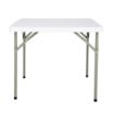 Picture of Bolero HDPE Square Folding Table 3ft White (Single)