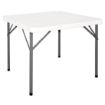 Picture of Bolero HDPE Square Folding Table 3ft White (Single)