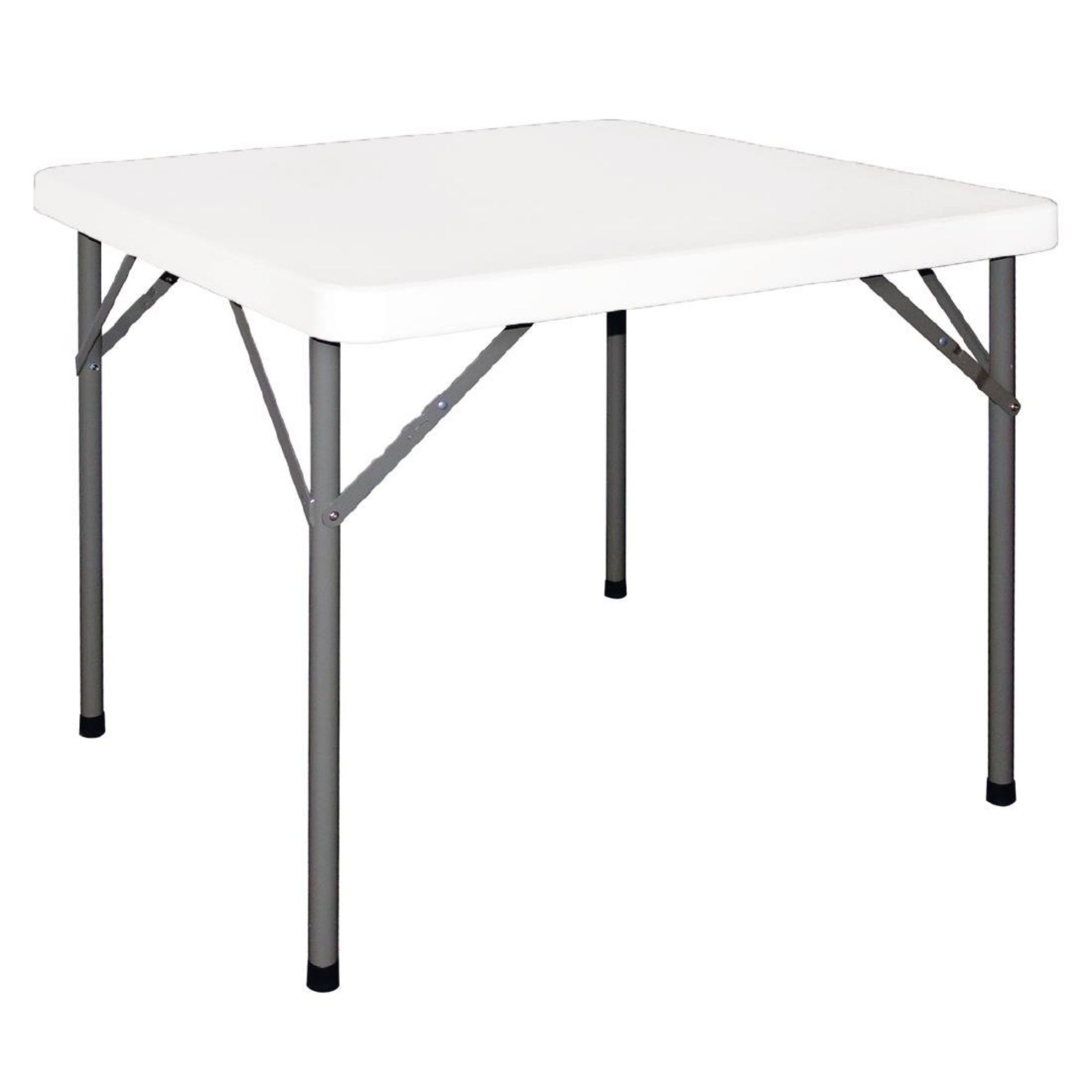 Picture of Bolero HDPE Square Folding Table 3ft White (Single)