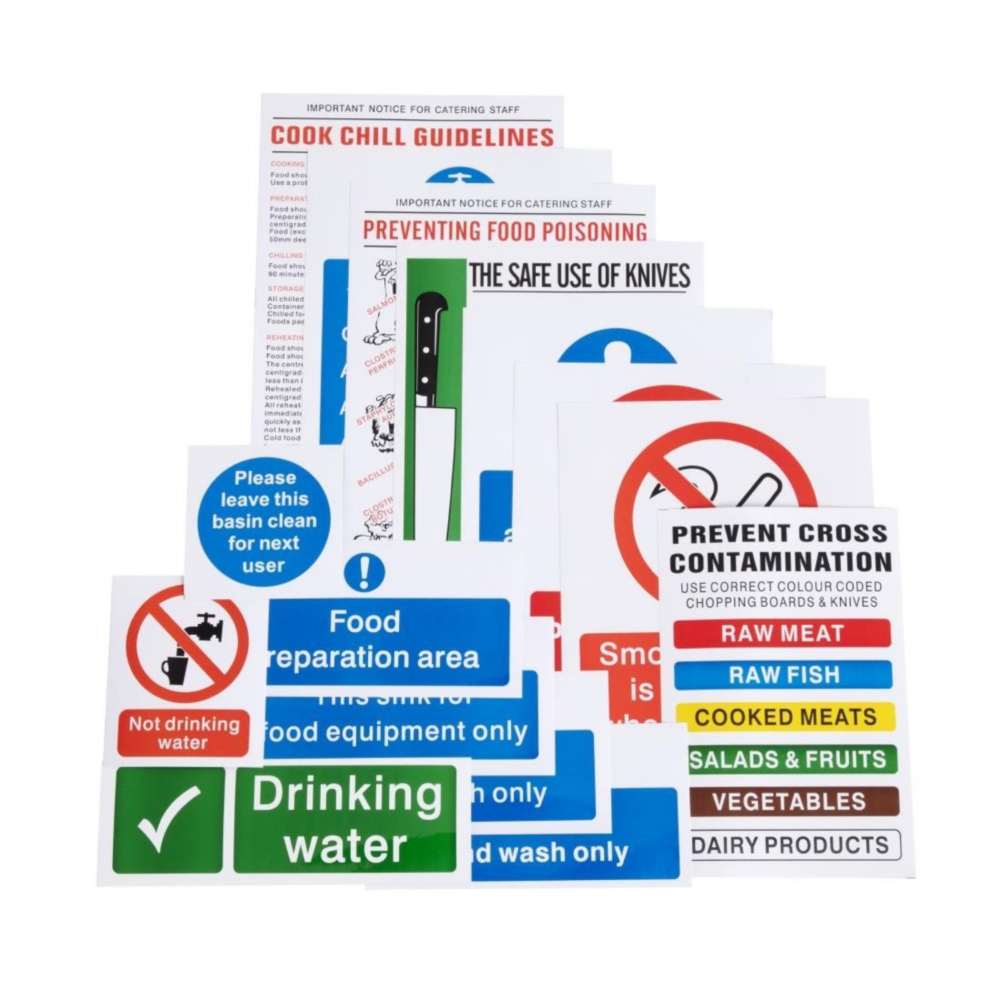Picture of Vogue Food Preparation Sign Pack