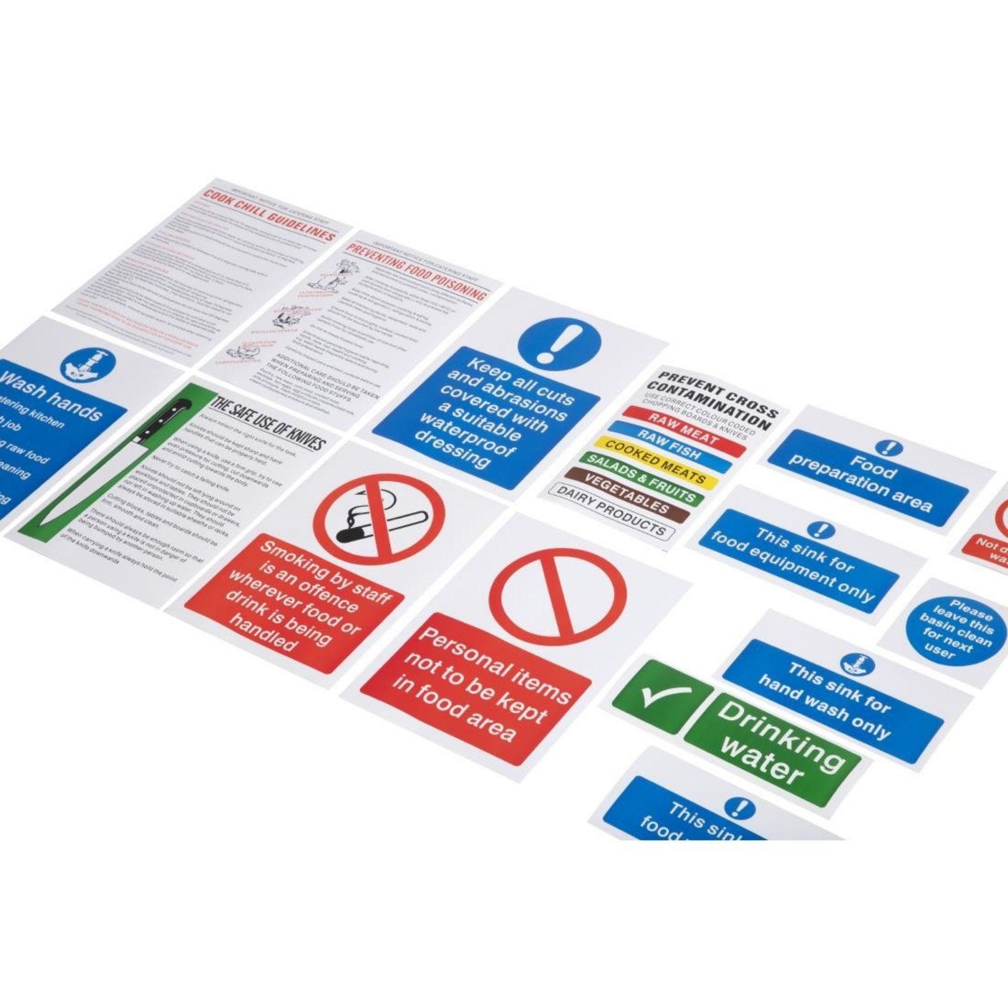 Picture of Vogue Food Preparation Sign Pack
