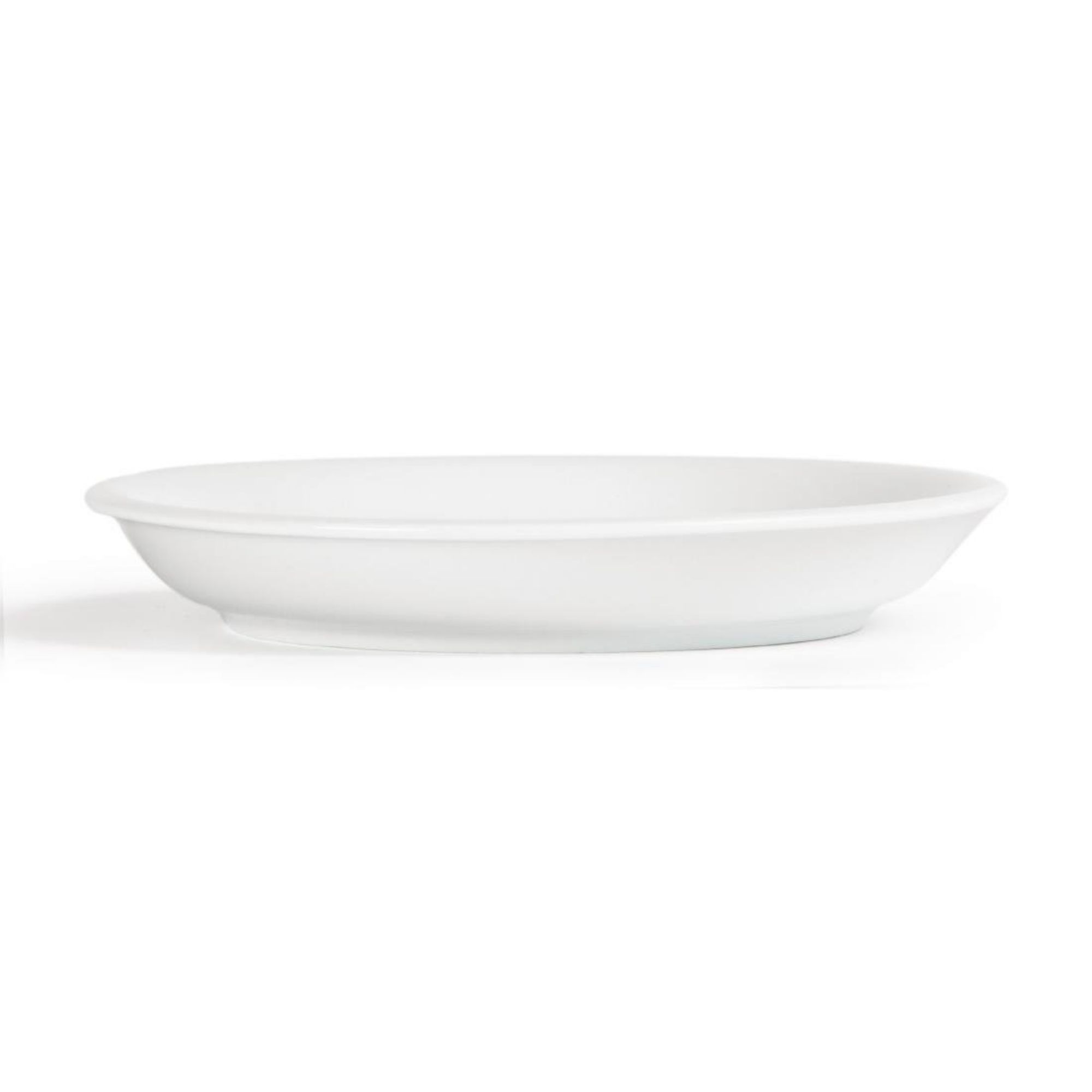 Picture of Olympia Whiteware Cappuccino Saucers 180mm (Pack of 12)