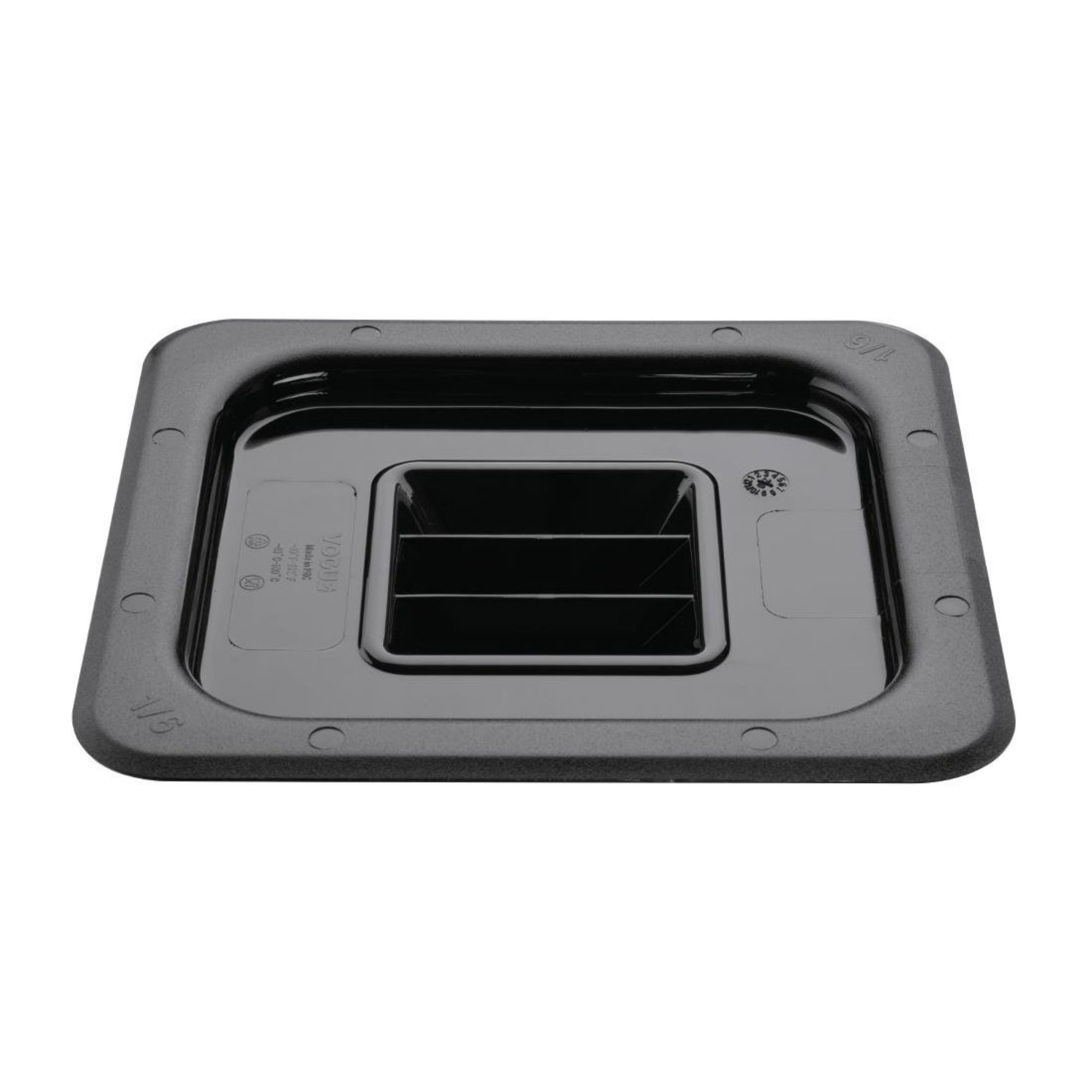 Picture of Vogue Polycarbonate 1/6 Gastronorm Lid Black