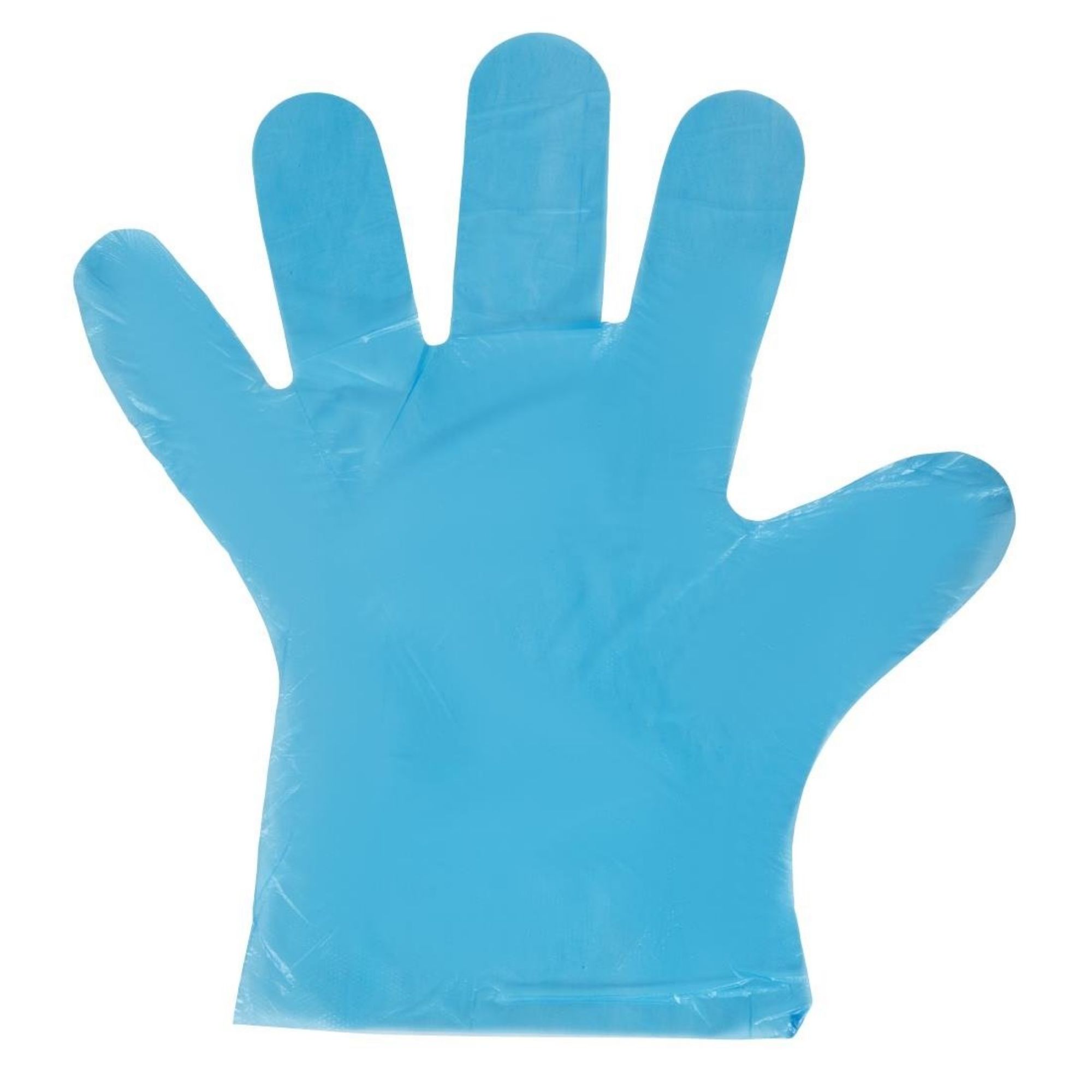 Picture of Disposable Powder-Free Polyethylene Gloves Blue (Pack of 100)