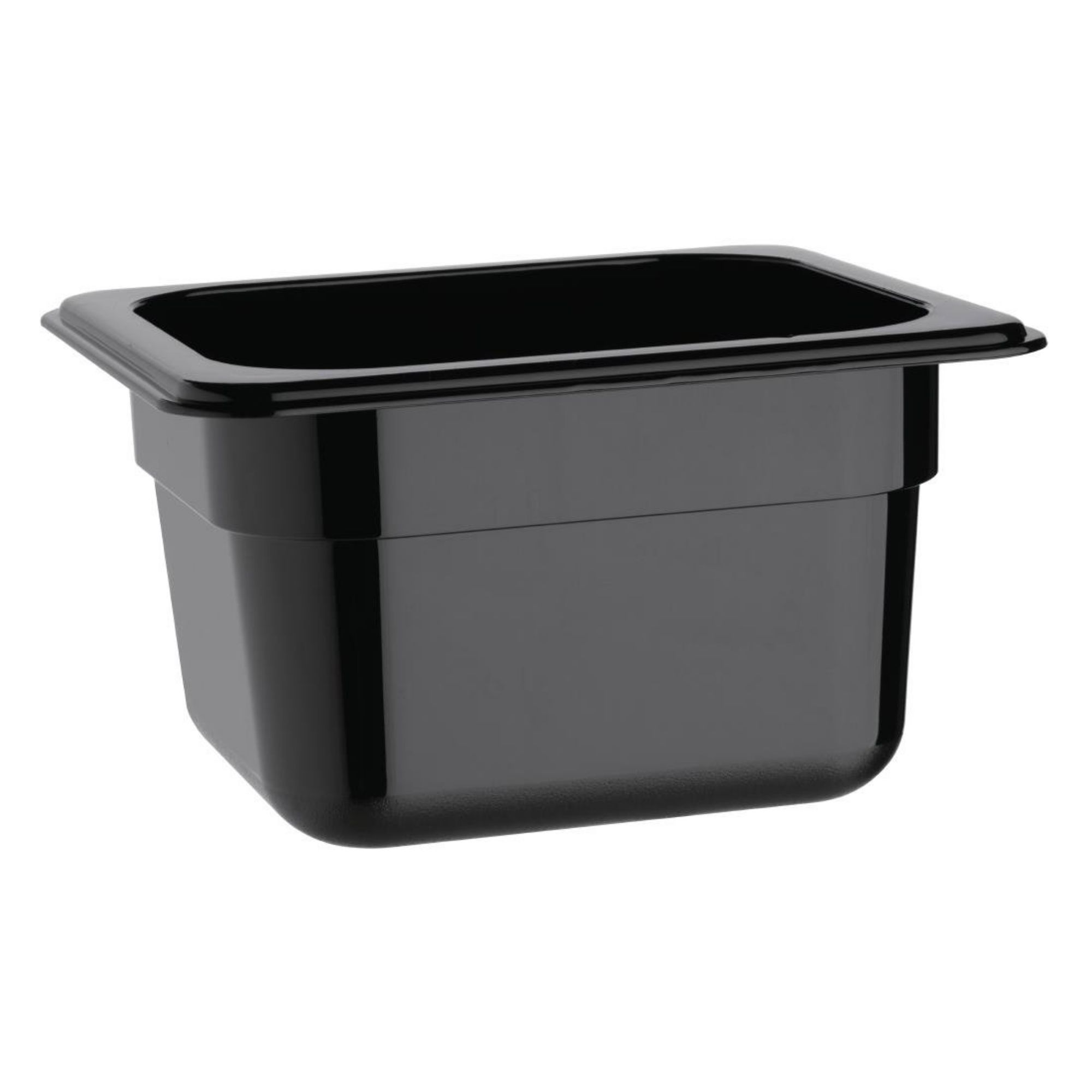 Picture of Vogue Polycarbonate 1/6 Gastronorm Container 100mm Black