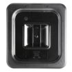 Picture of Vogue Polycarbonate 1/6 Gastronorm Lid Black