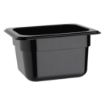 Picture of Vogue Polycarbonate 1/6 Gastronorm Container 100mm Black