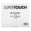 Picture of Disposable Powder-Free Polyethylene Gloves Blue (Pack of 100)