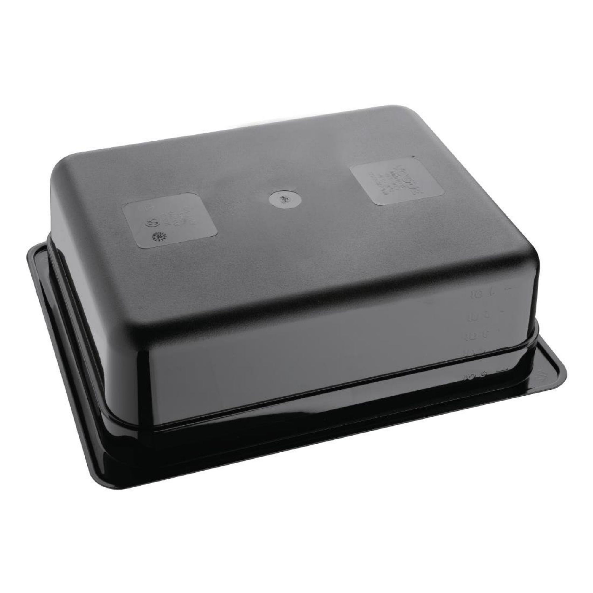 Picture of Vogue Polycarbonate 1/2 Gastronorm Container 100mm Black