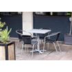 Picture of Bolero Aluminium and Black Wicker Chairs Black (Pack of 4)