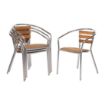 Picture of Bolero Aluminium and Ash Chairs (Pack of 4)