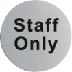 Picture of Stainless Steel Door Sign - Staff Only