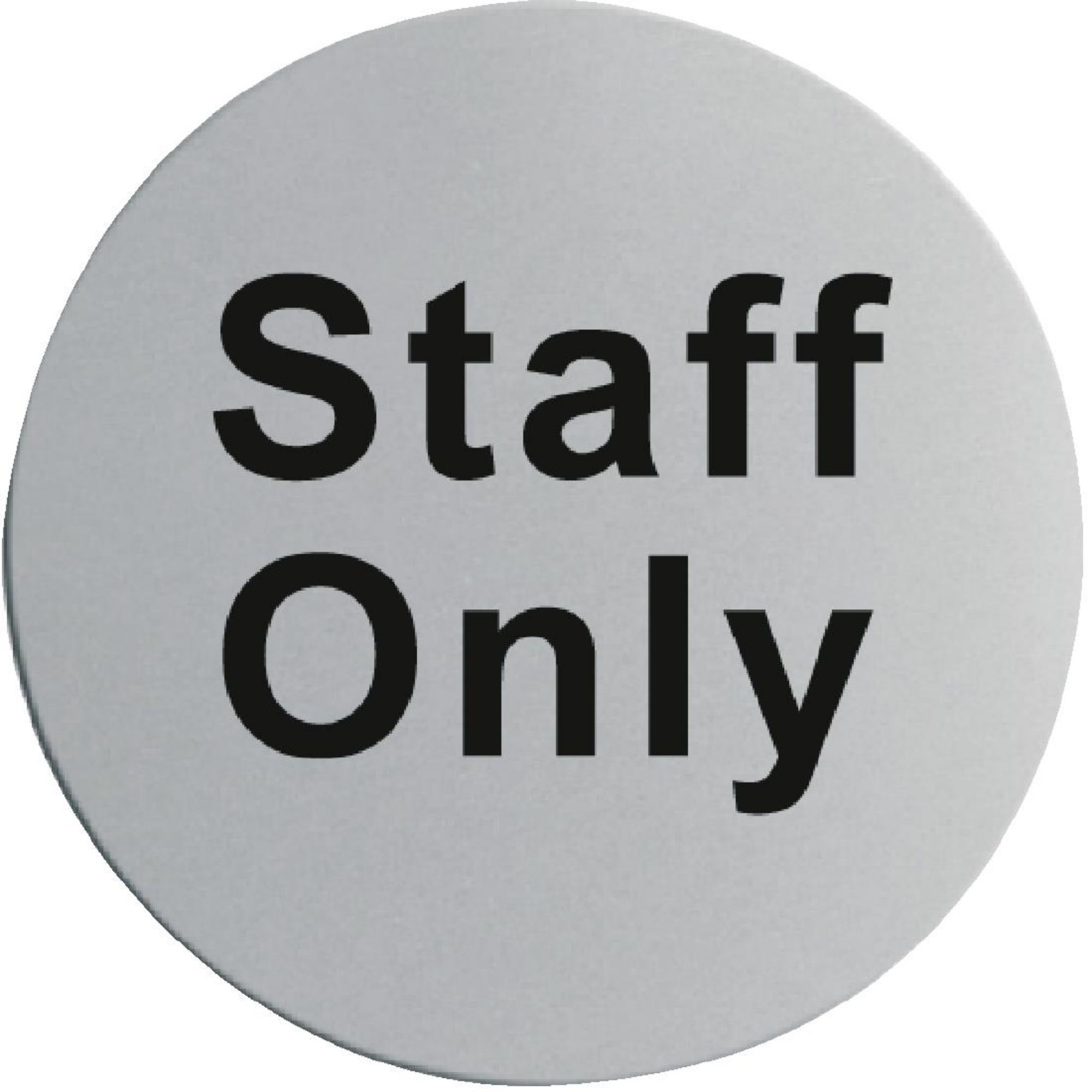 Picture of Stainless Steel Door Sign - Staff Only