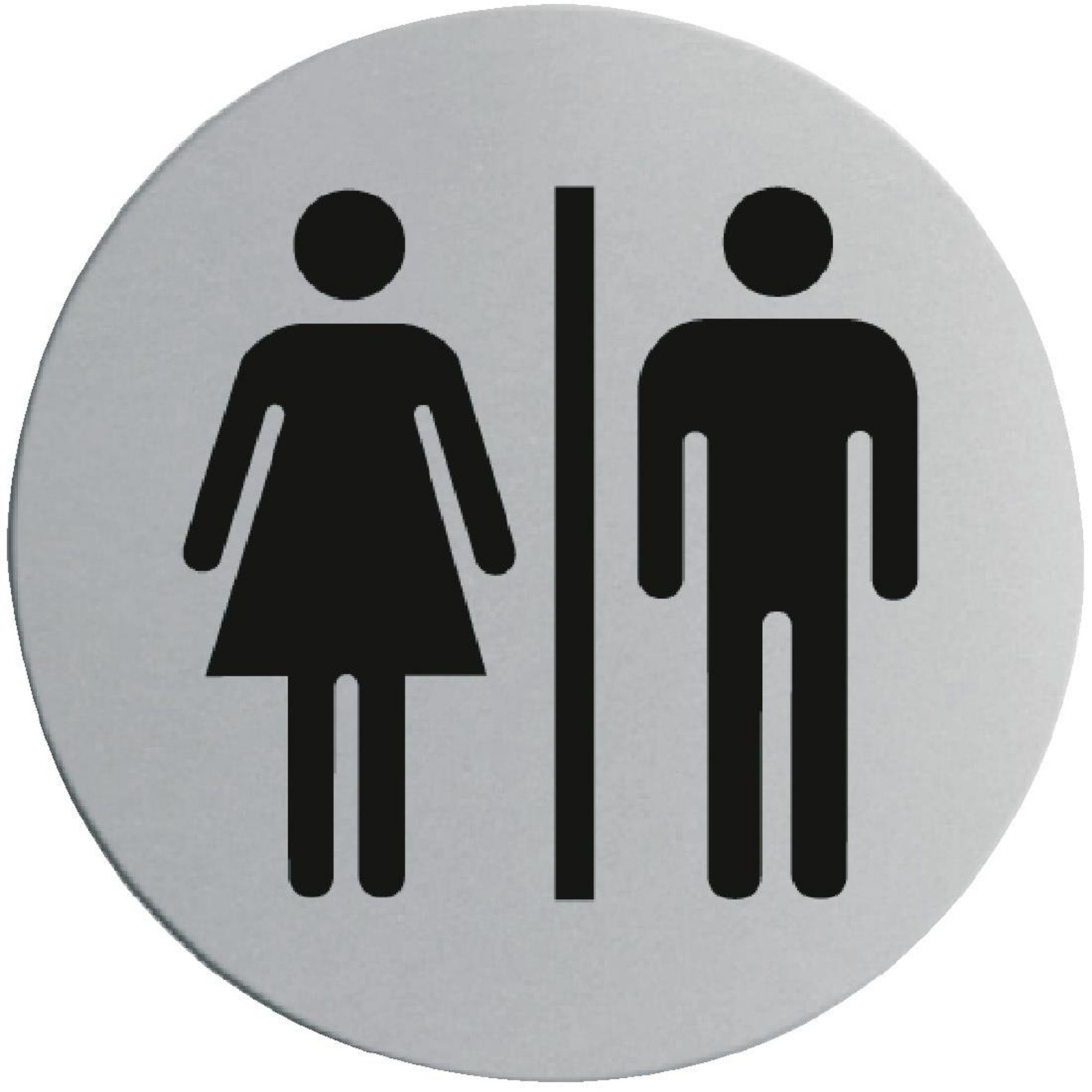 Picture of Stainless Steel Door Sign - Ladies & Gentlemen