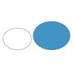 Picture of Olympia Kristallon Large Polycarbonate Compartment Food Trays Blue 375mm