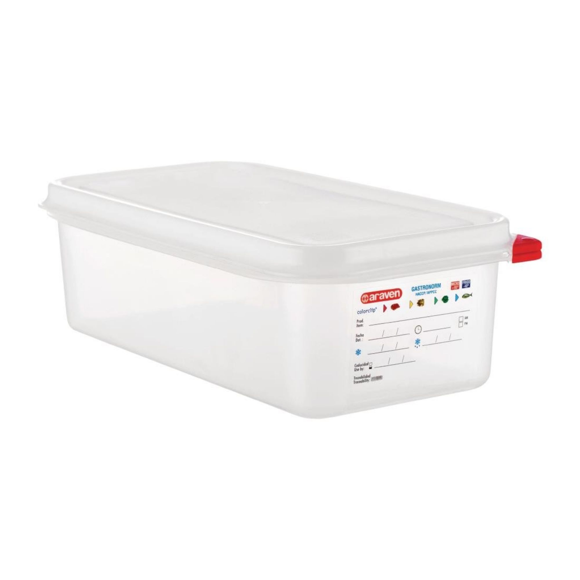 Picture of Araven Polypropylene 1/3 Gastronorm Food Container 4Ltr (Pack of 4)