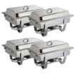 Picture of Olympia Milan Chafing Set 1/1 GN (Pack of 4)