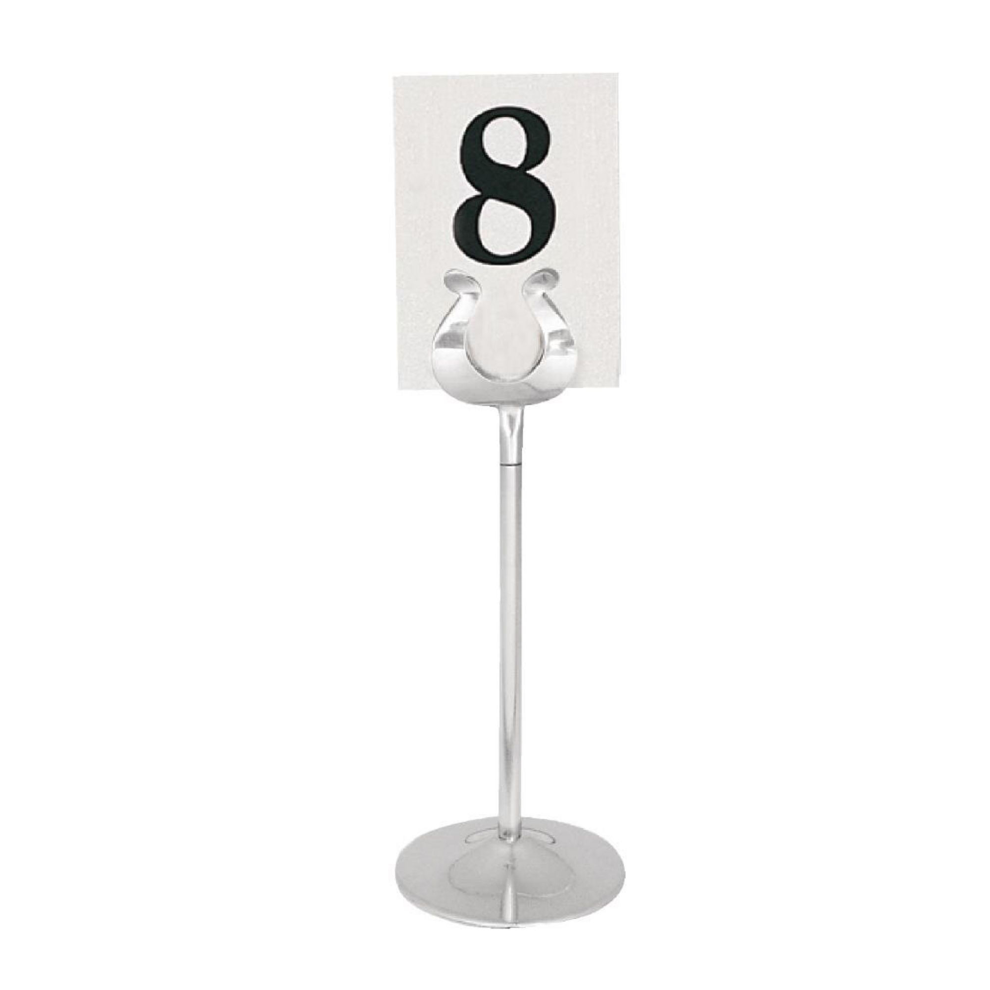 Picture of Olympia Stainless Steel Table Number Stand 205mm