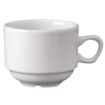Picture of Churchill Plain Whiteware Stacking Nova Tea Cups 212ml (Pack of 24)