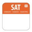 Picture of Hygiplas Removable Colour Coded Food Labels Saturday (Pack of 1000)