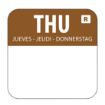 Picture of Hygiplas Removable Colour Coded Food Labels Thursday (Pack of 1000)