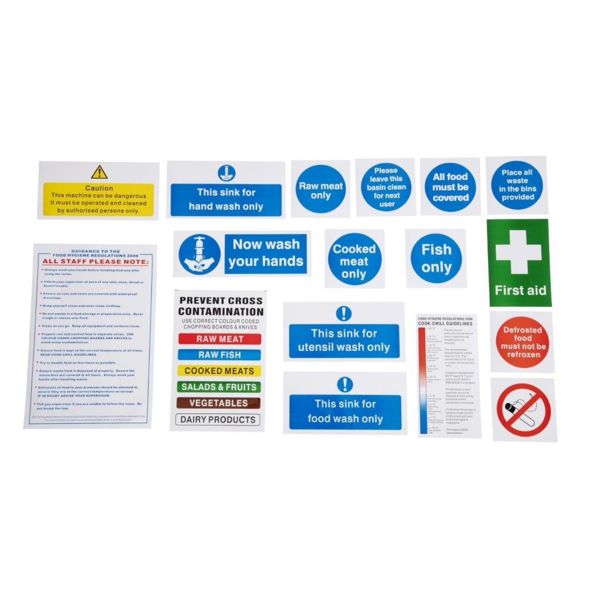 Picture of Vogue Bumper Hygiene Catering Sign Pack