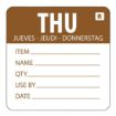 Picture of Hygiplas Removable Day of the Week Label Thursday (Pack of 500)