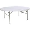 Picture of Bolero Round PE Centre Folding Table White 6ft