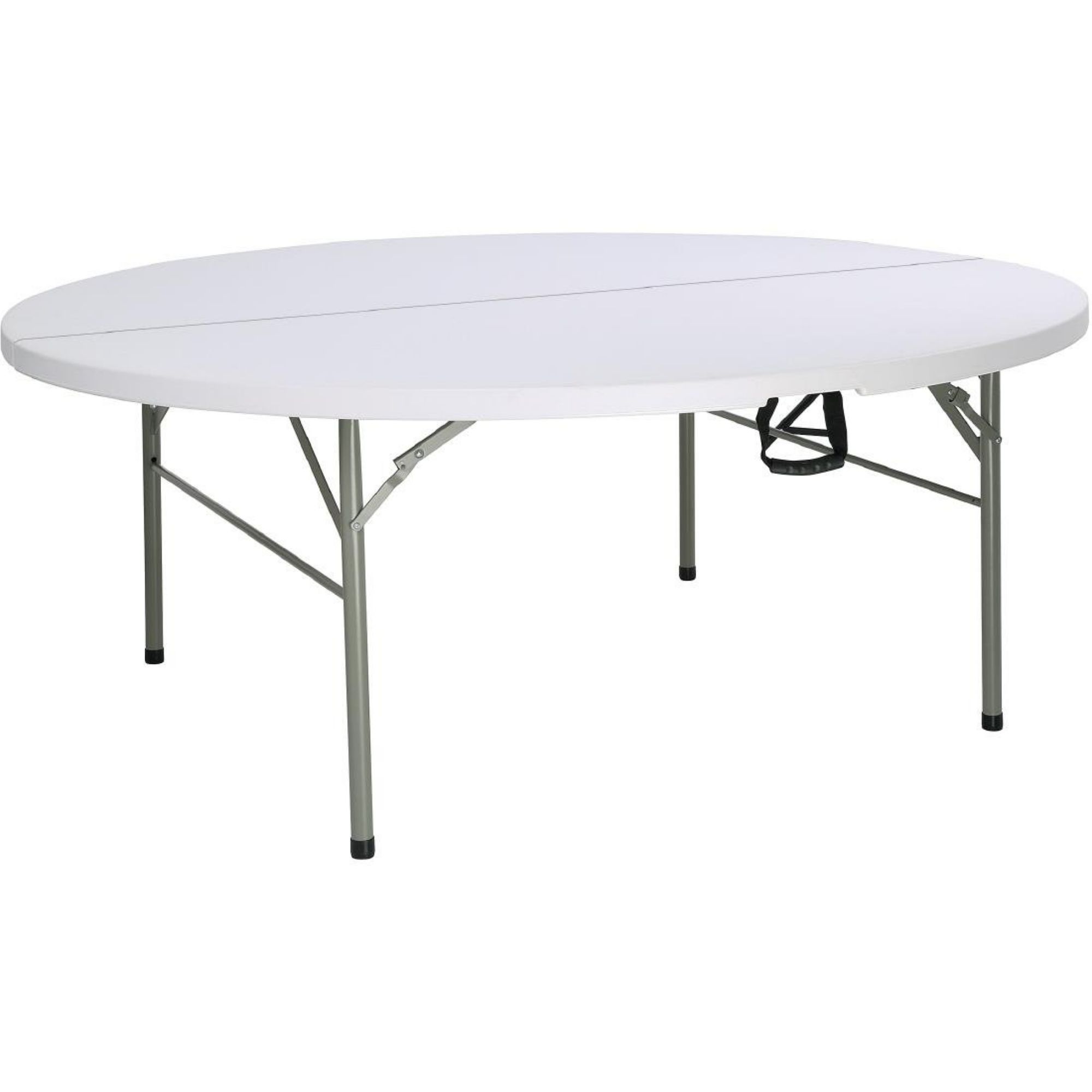 Picture of Bolero Round PE Centre Folding Table White 6ft