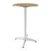Picture of Bolero Ash Round Poseur Height Table 600mm