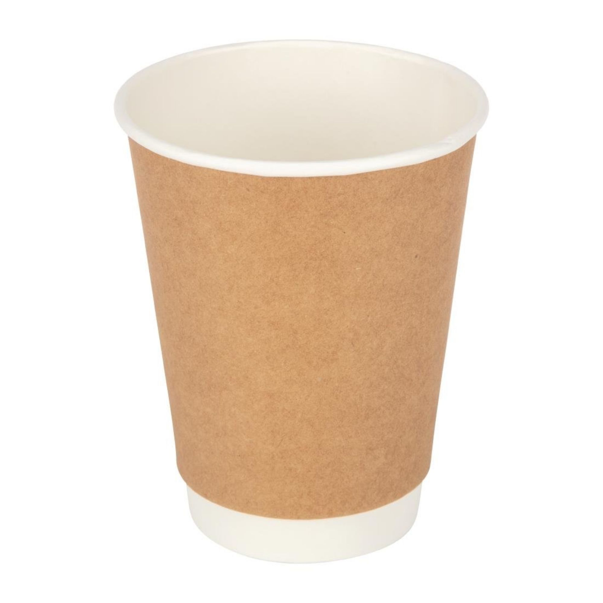 Picture of Fiesta Recyclable Coffee Cups Double Wall Kraft 340ml / 12oz (Pack of 500)
