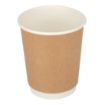Picture of Fiesta Recyclable Coffee Cups Double Wall Kraft 225ml / 8oz (Pack of 500)
