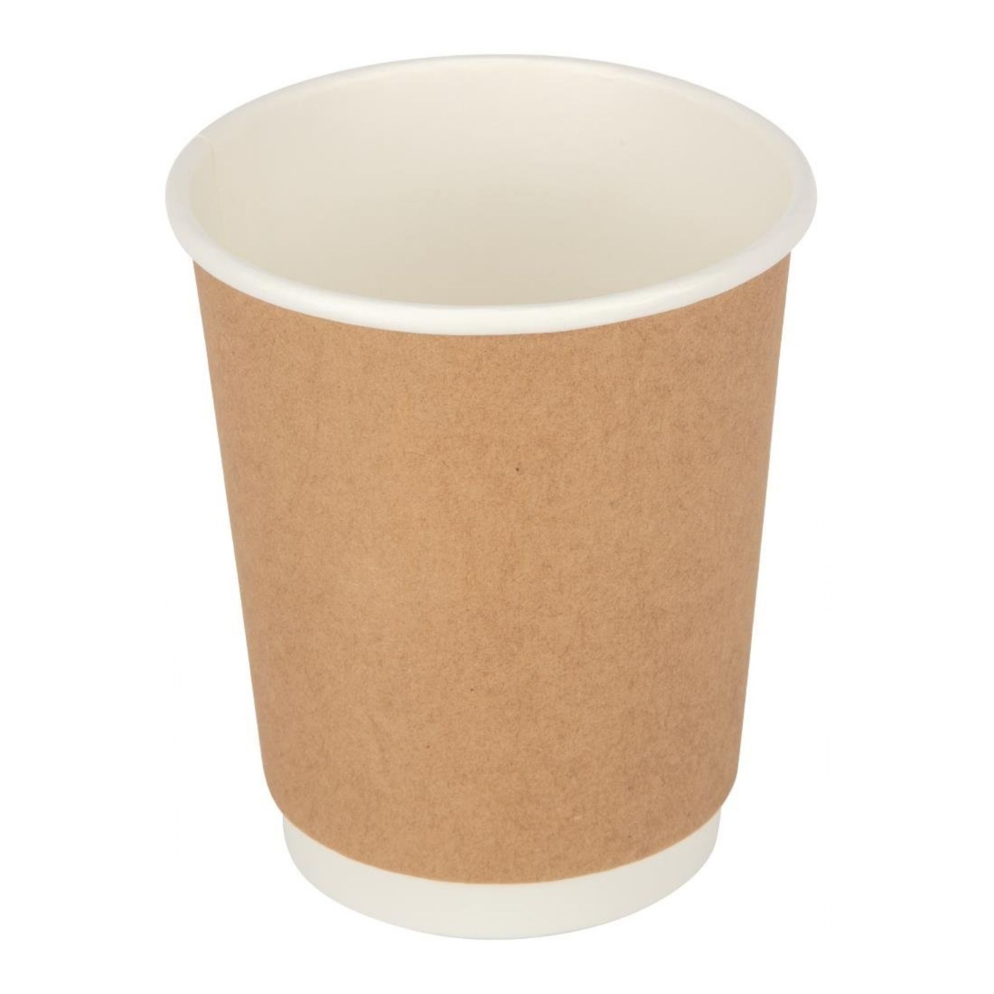 Picture of Fiesta Recyclable Coffee Cups Double Wall Kraft 225ml / 8oz (Pack of 500)