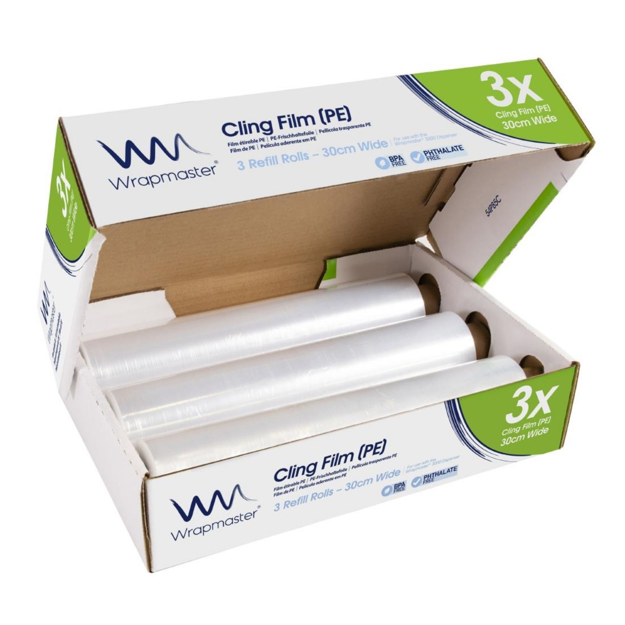 Picture of Wrapmaster 3000 PE Cling Film Refill 300mm x 300m (3 Pack)