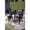 Picture of Bolero Bistro Steel Side Chairs Black (Pack of 4)