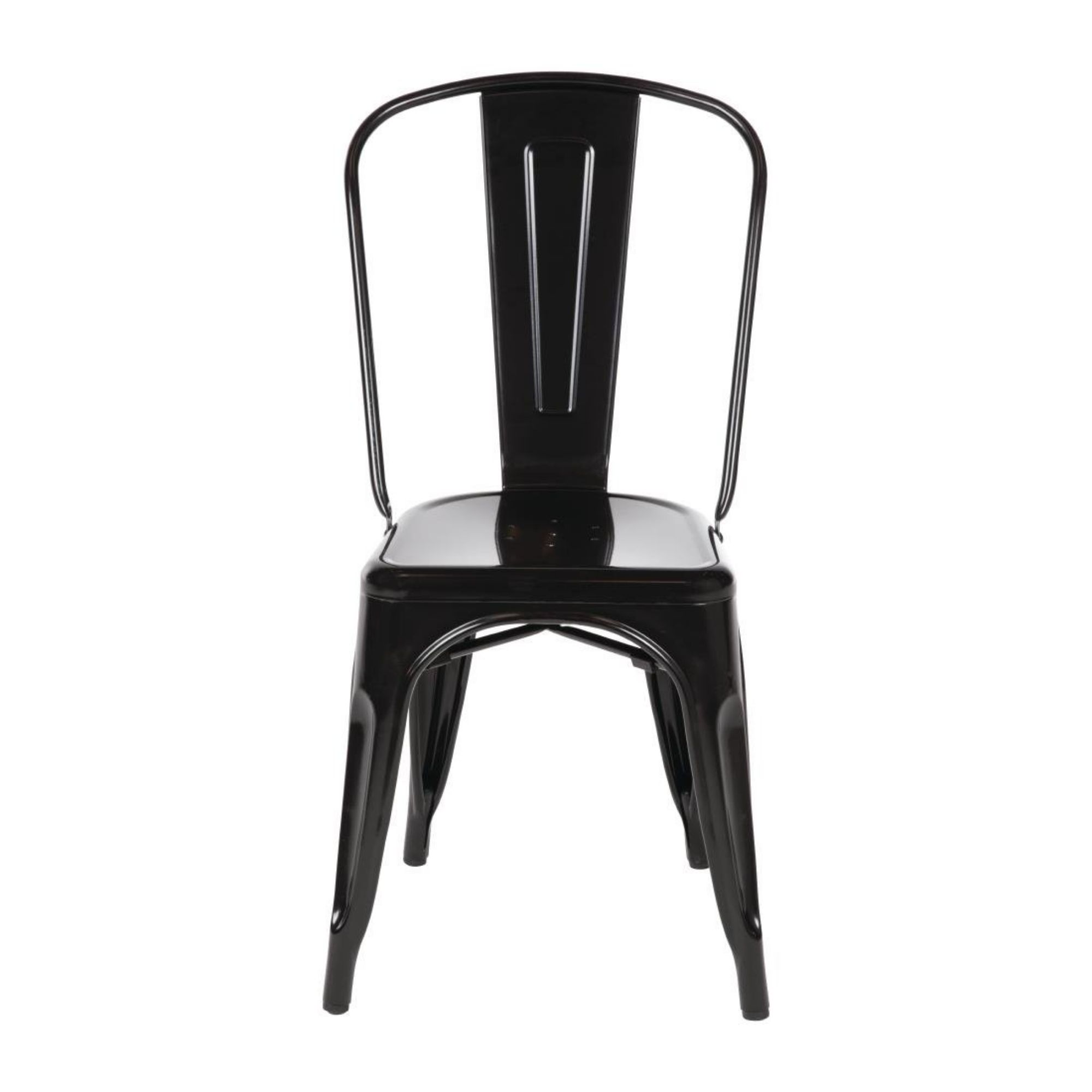 Picture of Bolero Bistro Steel Side Chairs Black (Pack of 4)
