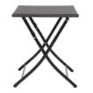 Picture of Bolero Square PE Wicker Folding Table Black 600mm