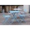 Picture of Bolero Square Pavement Style Steel Table Grey 600mm