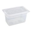 Picture of Vogue Polypropylene 1/4 Gastronorm Container with Lid 150mm (4 pack)