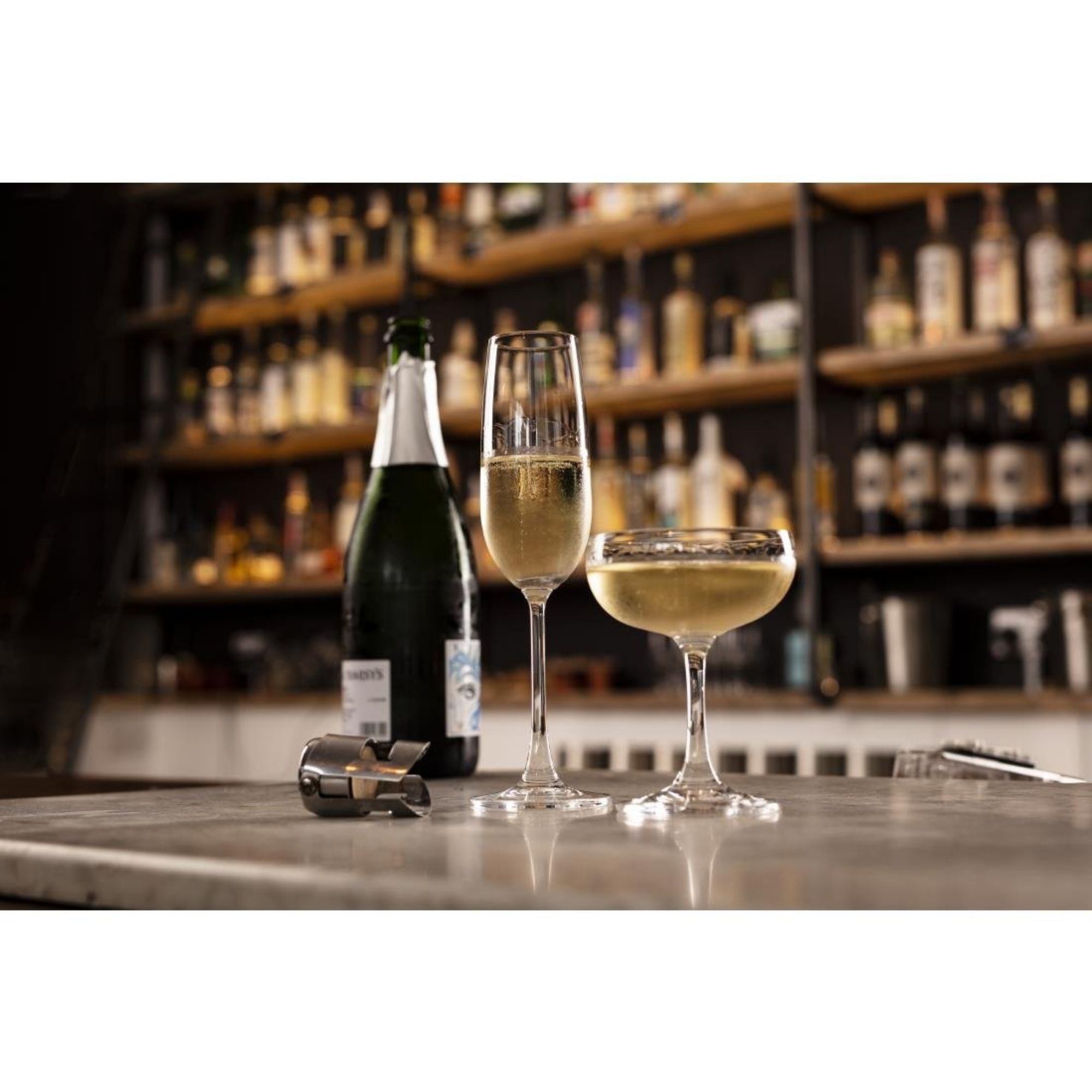 Picture of Olympia Modale Crystal Champagne Flutes 215ml (Pack of 6)