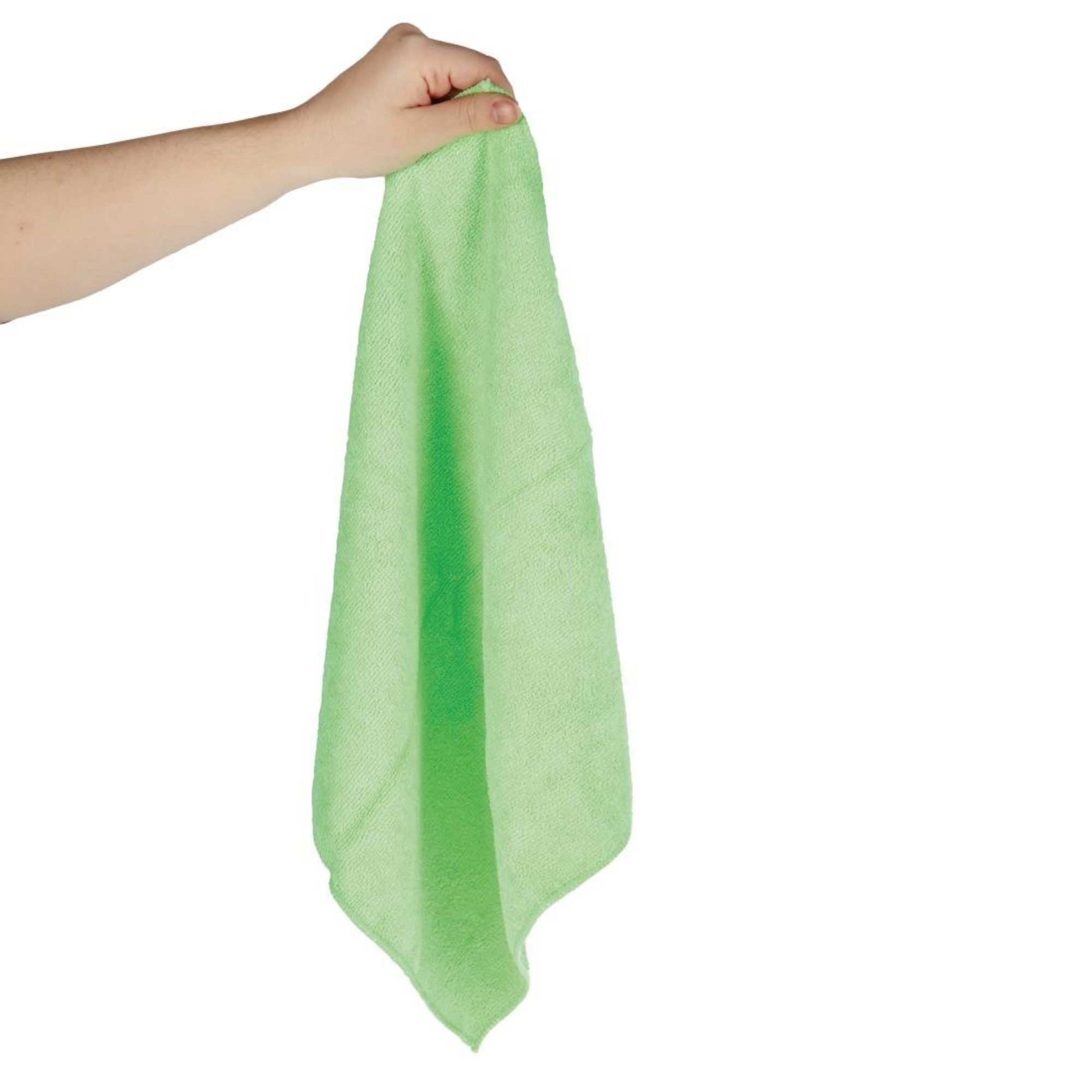 Picture of Jantex Microfibre Cloths Green (Pack of 5)