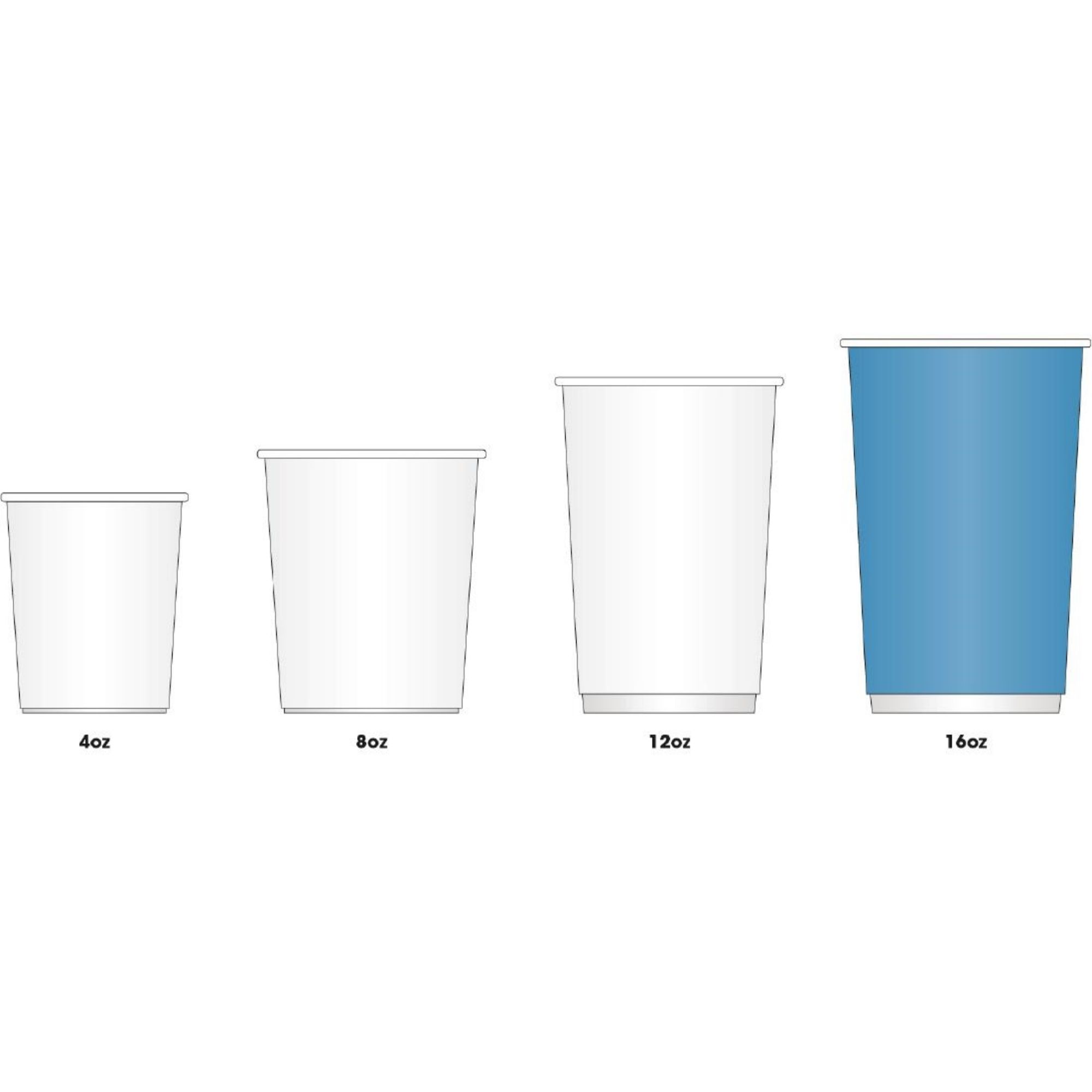 Picture of Fiesta Recyclable Coffee Cups Ripple Wall Kraft 455ml / 16oz (Pack of 500)