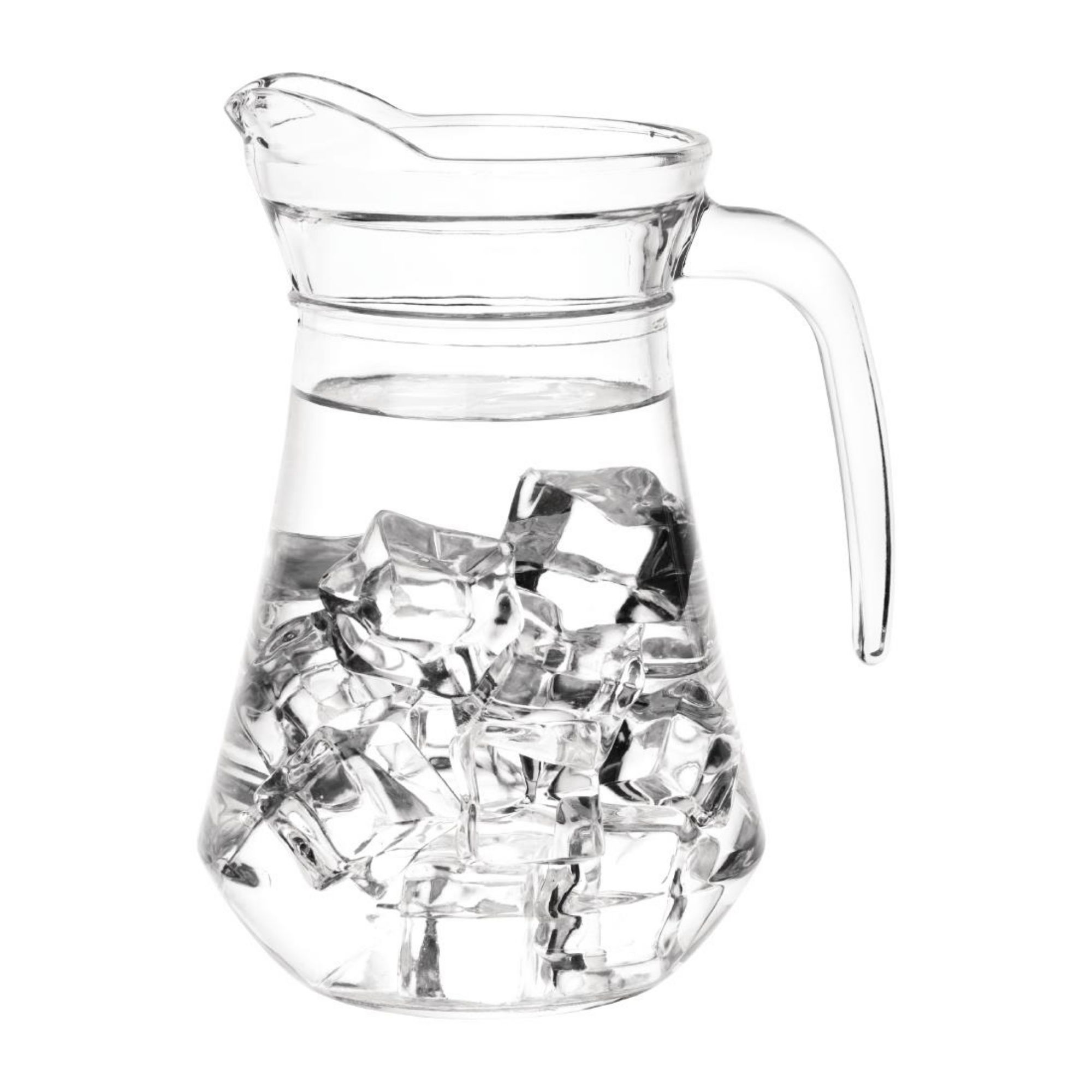 Picture of Olympia Glass Jugs 1Ltr (Pack of 6)