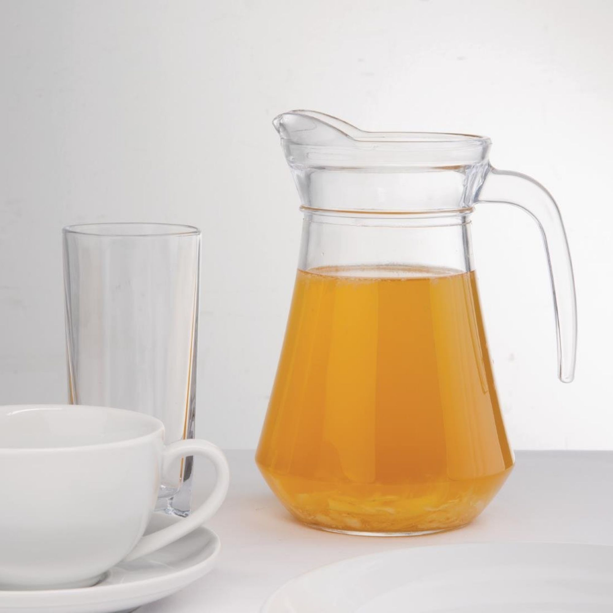 Picture of Olympia Glass Jugs 1Ltr (Pack of 6)