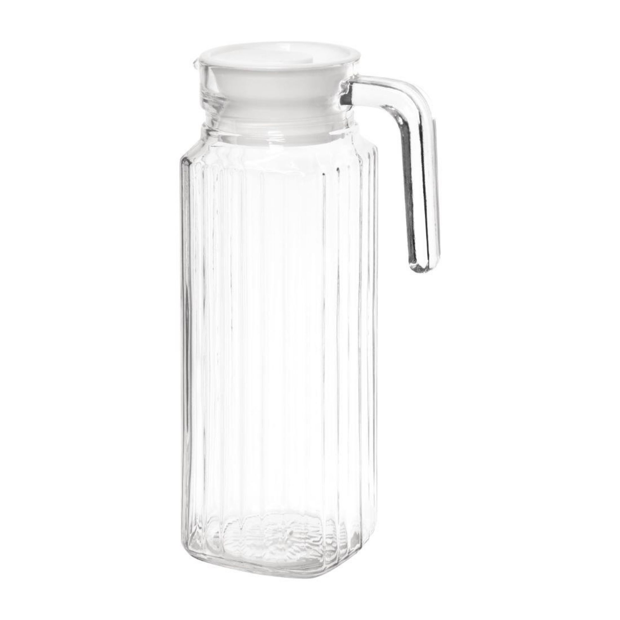 Picture of Olympia Ribbed Glass Jugs 1Ltr (Pack of 6)