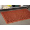 Picture of Jantex Rubber Grease Resistant Anti Fatigue Mat Red 1500 x 900mm