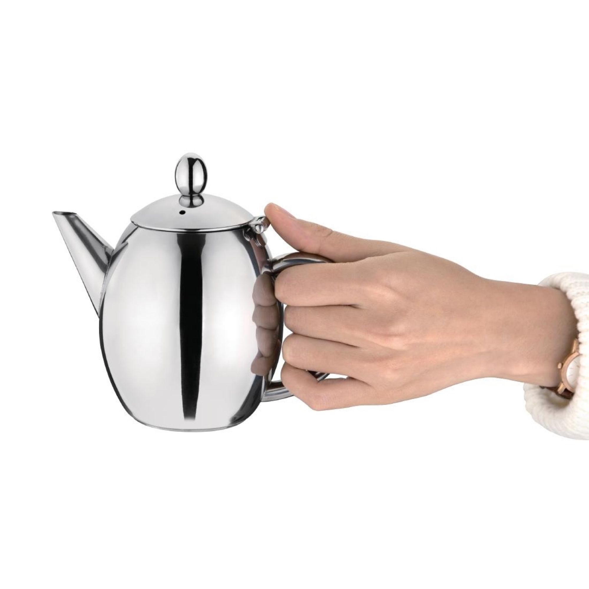 Picture of Olympia Richmond Stainless Steel Teapot 500ml