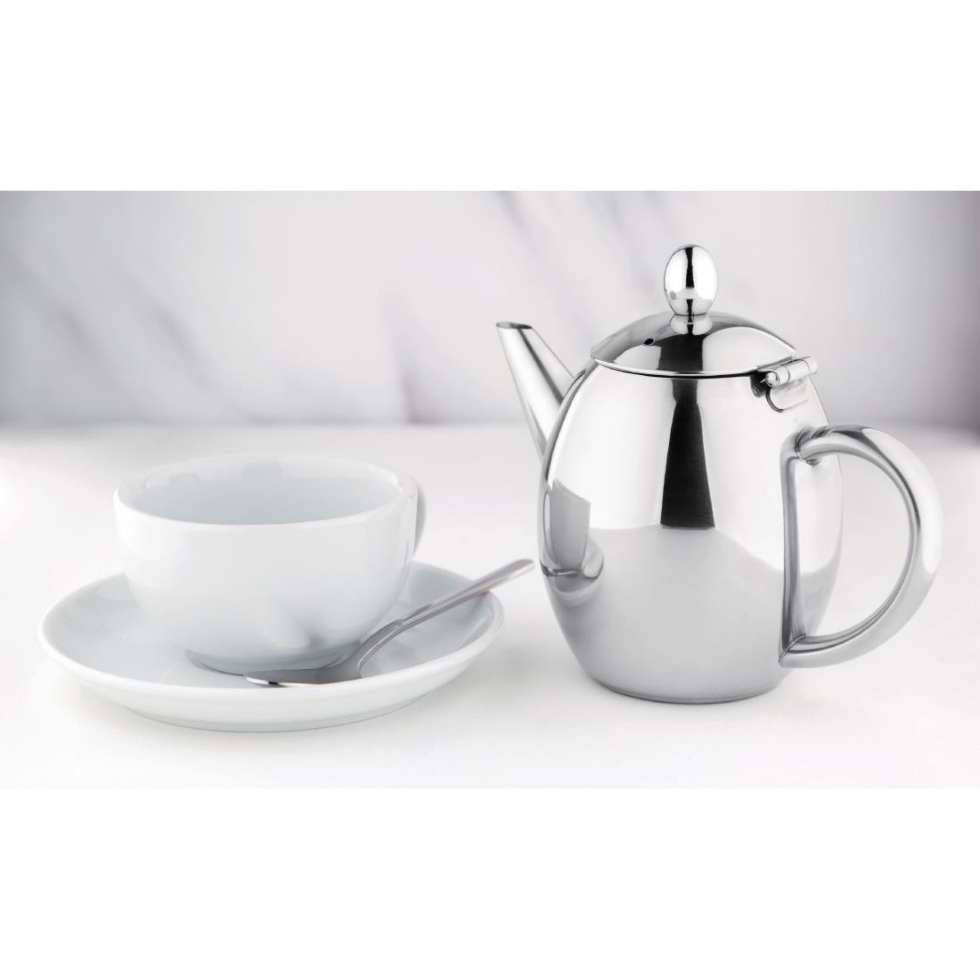 Picture of Olympia Richmond Stainless Steel Teapot 500ml